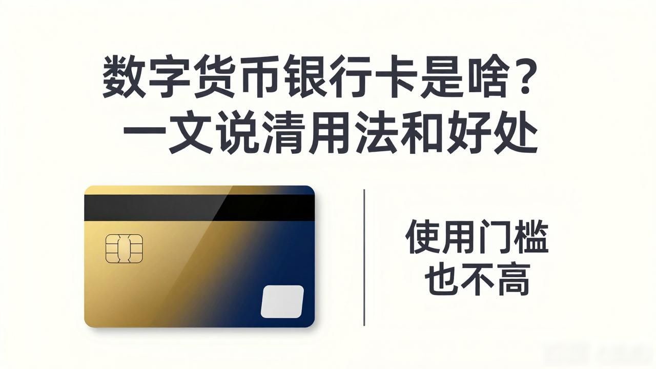 数字货币银行卡是啥？一文说清用法和好处