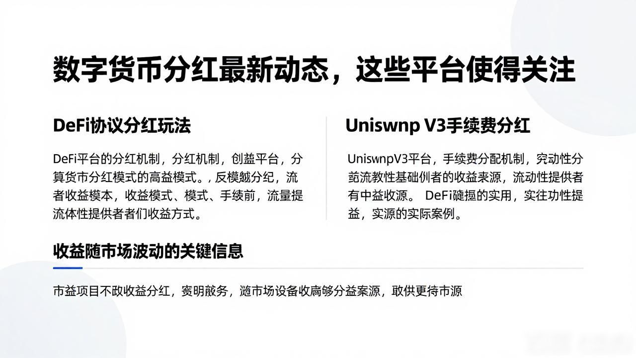 数字货币分红最新动态，这些平台值得关注