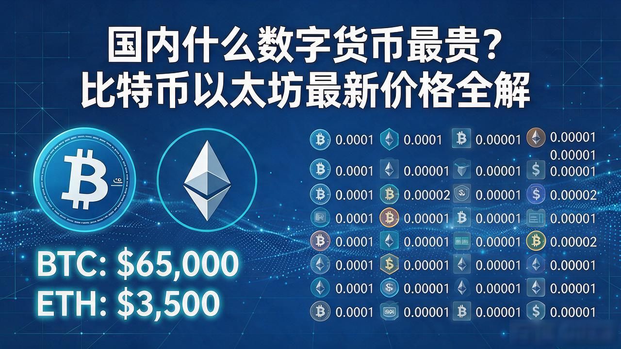 国内什么数字货币最贵？比特币以太坊最新价格全解