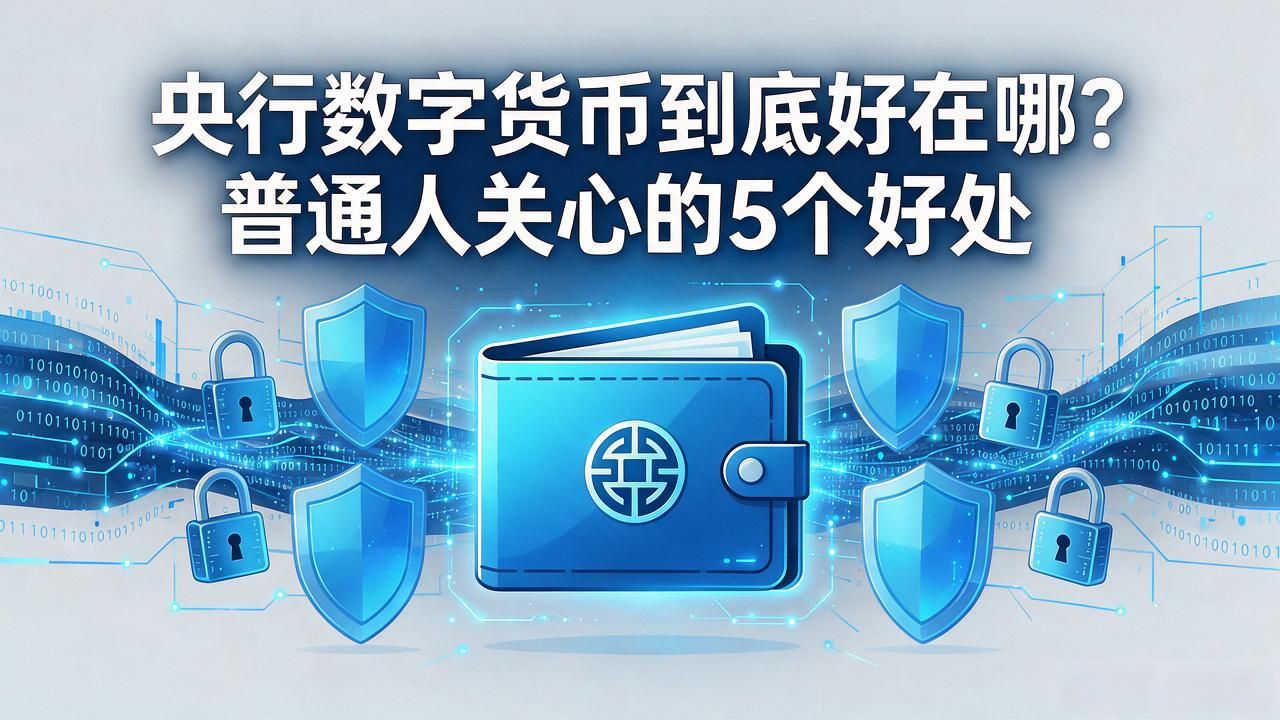 央行数字货币到底好在哪？普通人关心的5个好处