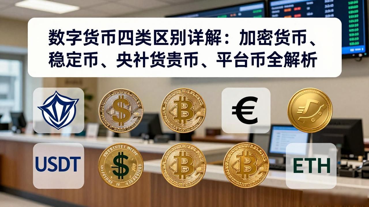 数字货币四类区别_数字货币类别差异_加密货币特点