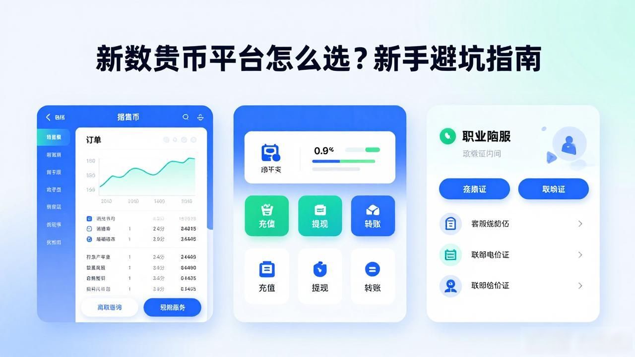 新数字货币平台怎么选？新手避坑指南
