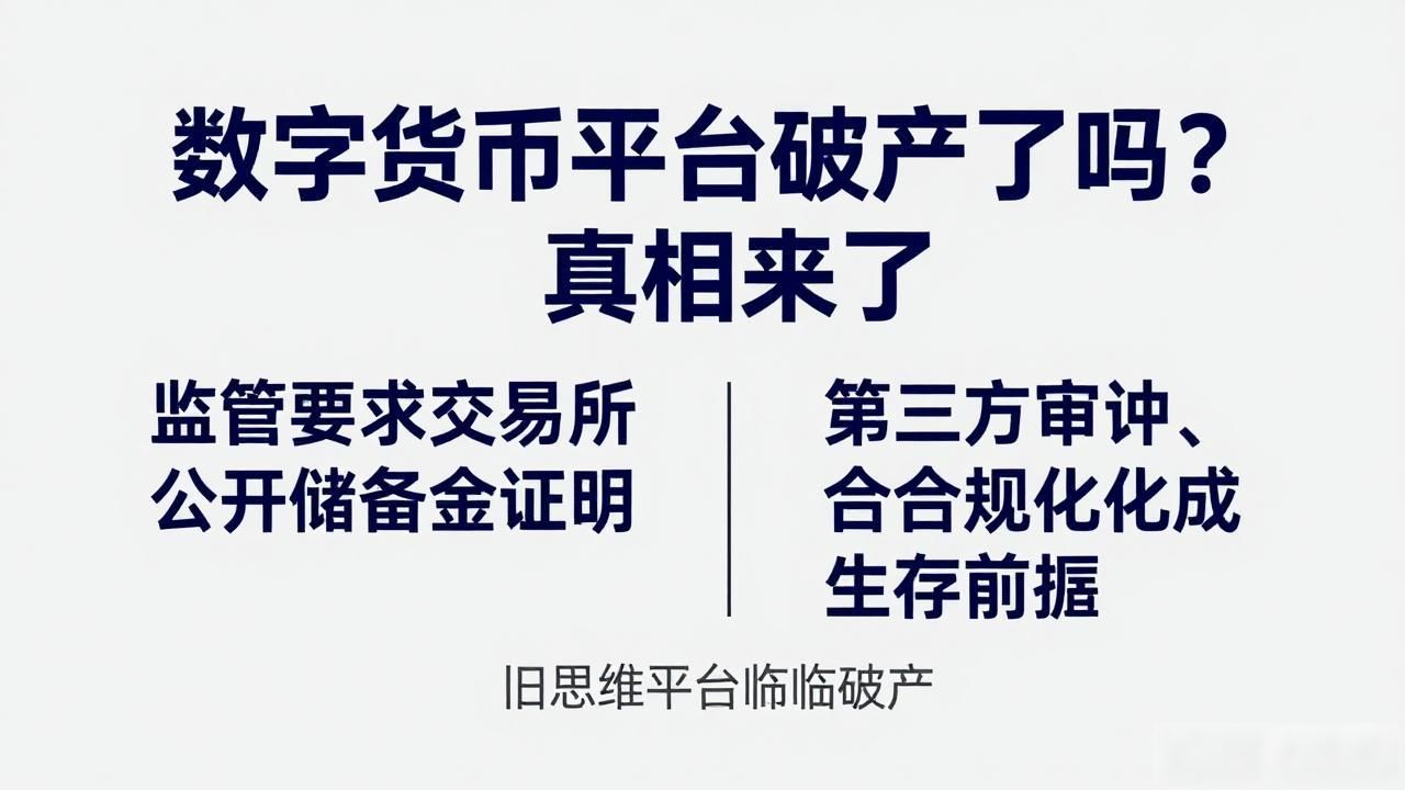 数字货币平台破产了吗？真相来了