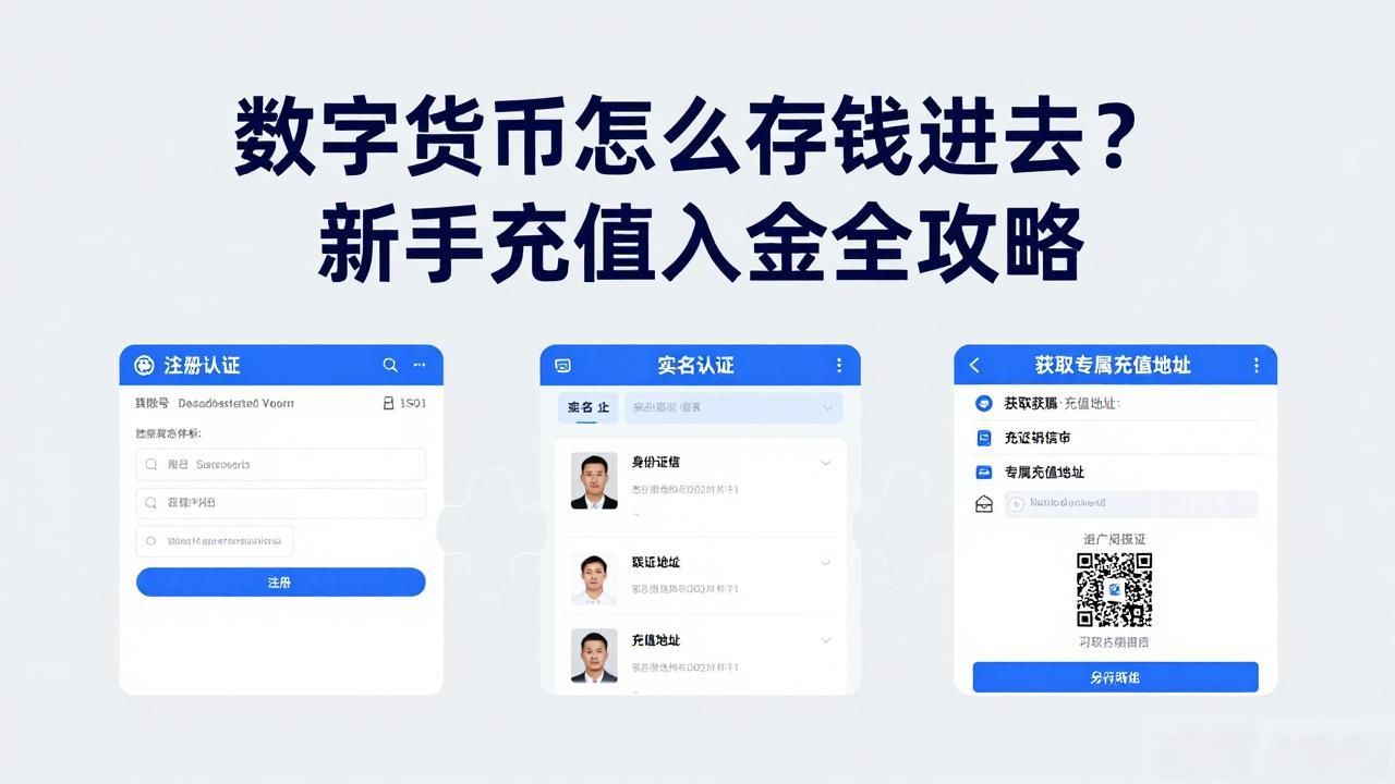 数字货币怎么存钱进去？新手充值入金全攻略