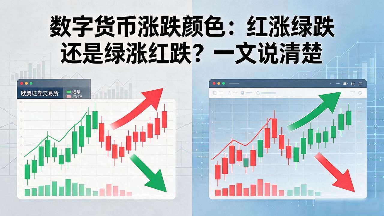 东西方金融市场涨跌配色差异_数字货币涨跌的颜色_数字货币交易所涨跌颜色差异原因