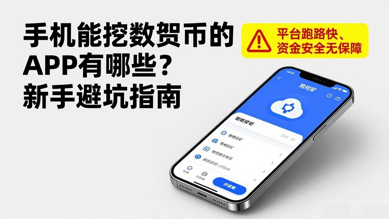 手机能挖数字货币的APP有哪些？新手避坑指南