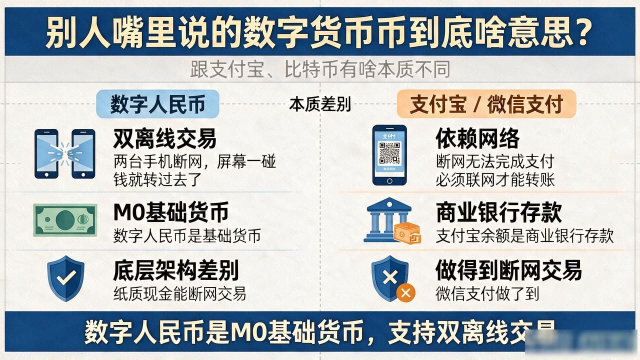 数字人民币双离线支付功能详解_什么叫数字货币币_数字人民币与比特币支付宝的区别