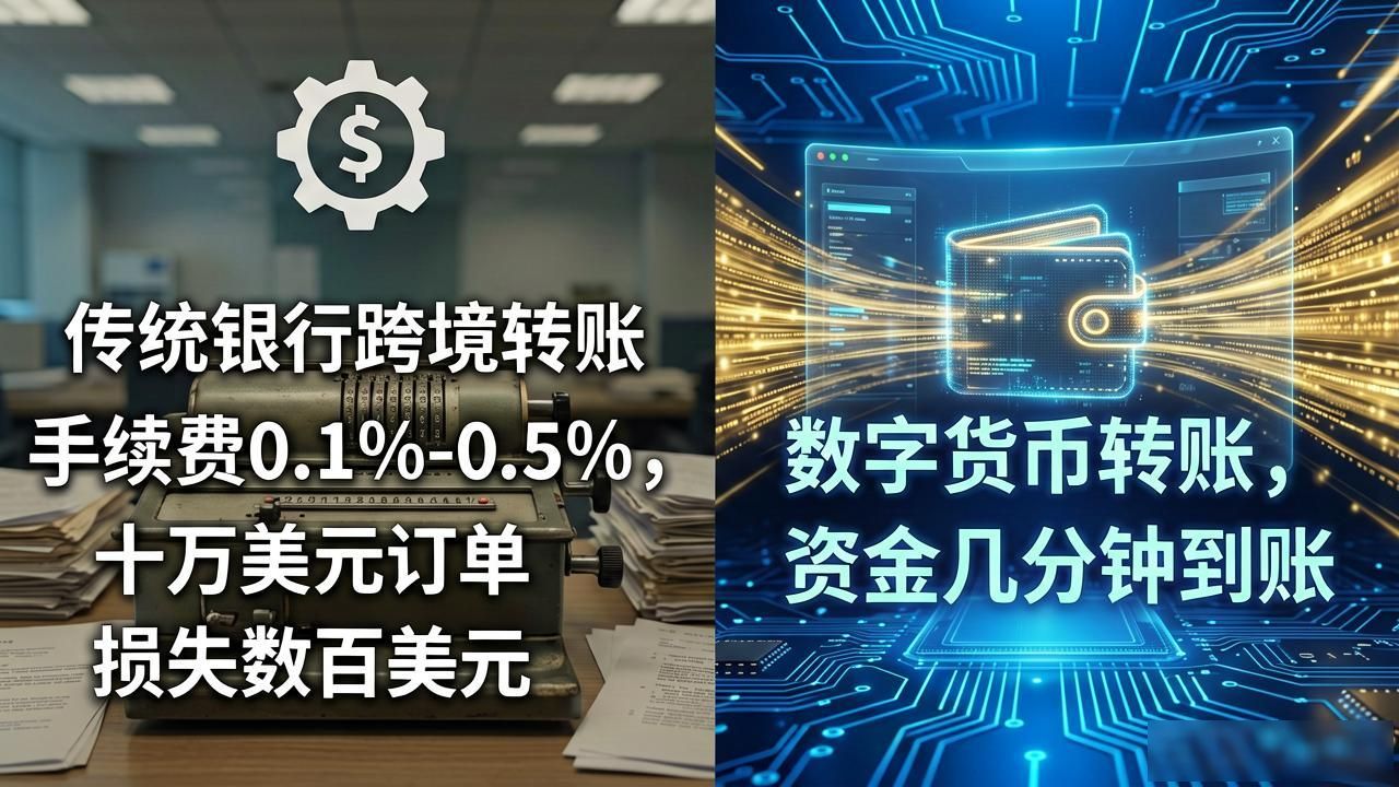 外贸收款用数字货币，手续费省一半，资金周转快一倍