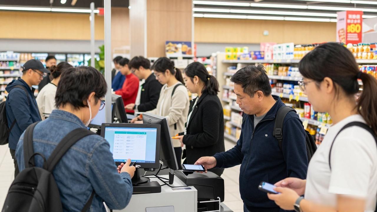 数字货币超市支付_便捷支付超市体验_常客隆数字货币