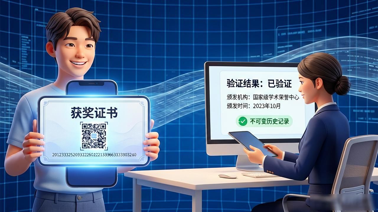 学历防伪_教育区块链_教育区块链 获奖证书