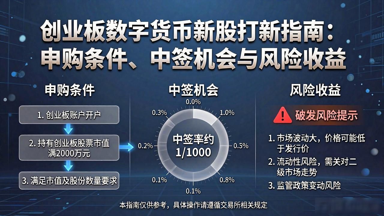 创业板数字货币新股申购条件_创业板数字货币新股_中签率分析及风险防范