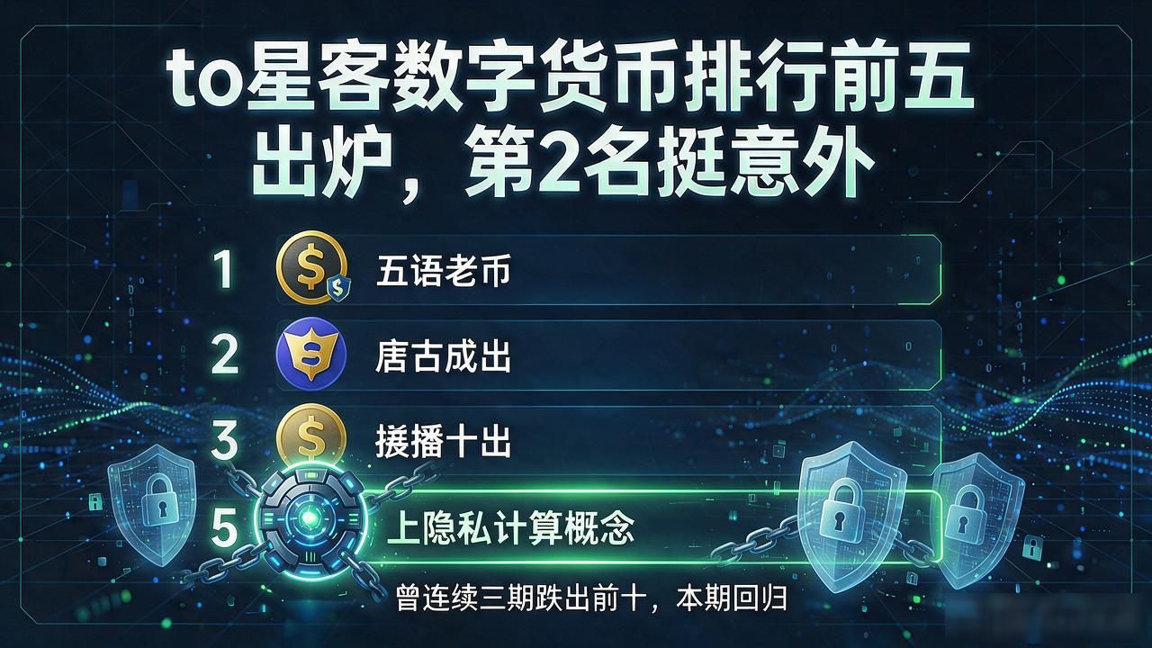 to星客数字货币排行前五出炉，第2名挺意外