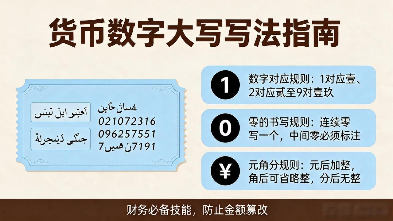 货币数字大写写法_财务大写金额规范_人民币大写数字转换技巧