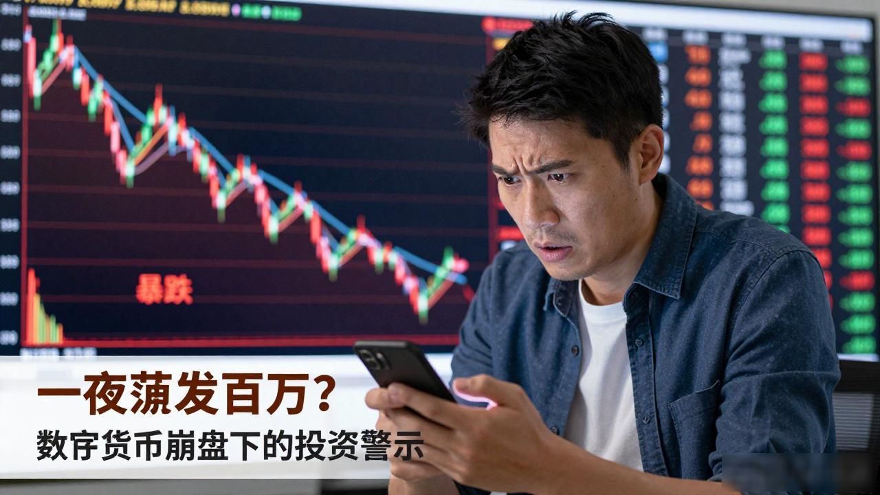 数字货币断崖式下跌_数字货币一夜崩盘_恐慌情绪蔓延抛售指令