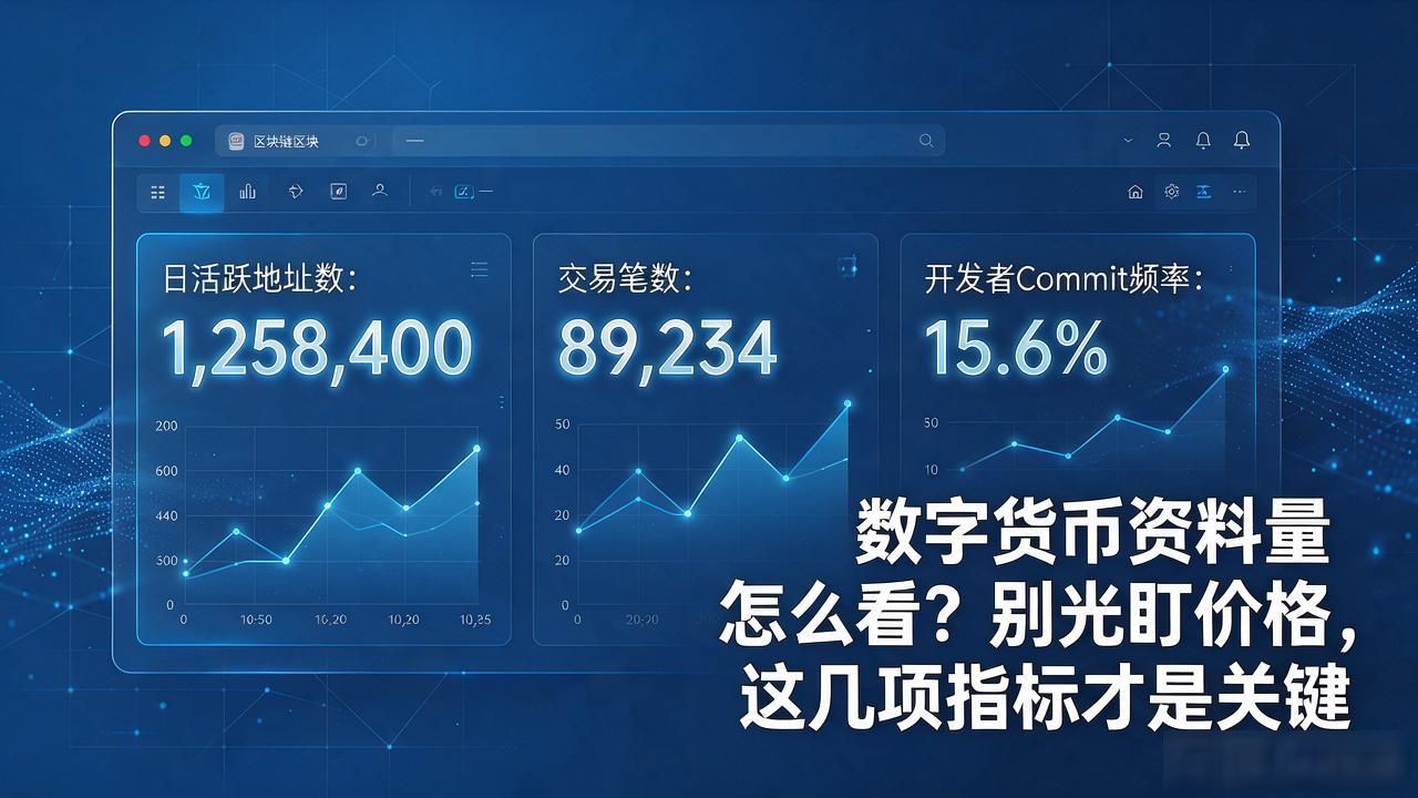 数字货币资料量怎么看？别光盯价格，这几项指标才是关键