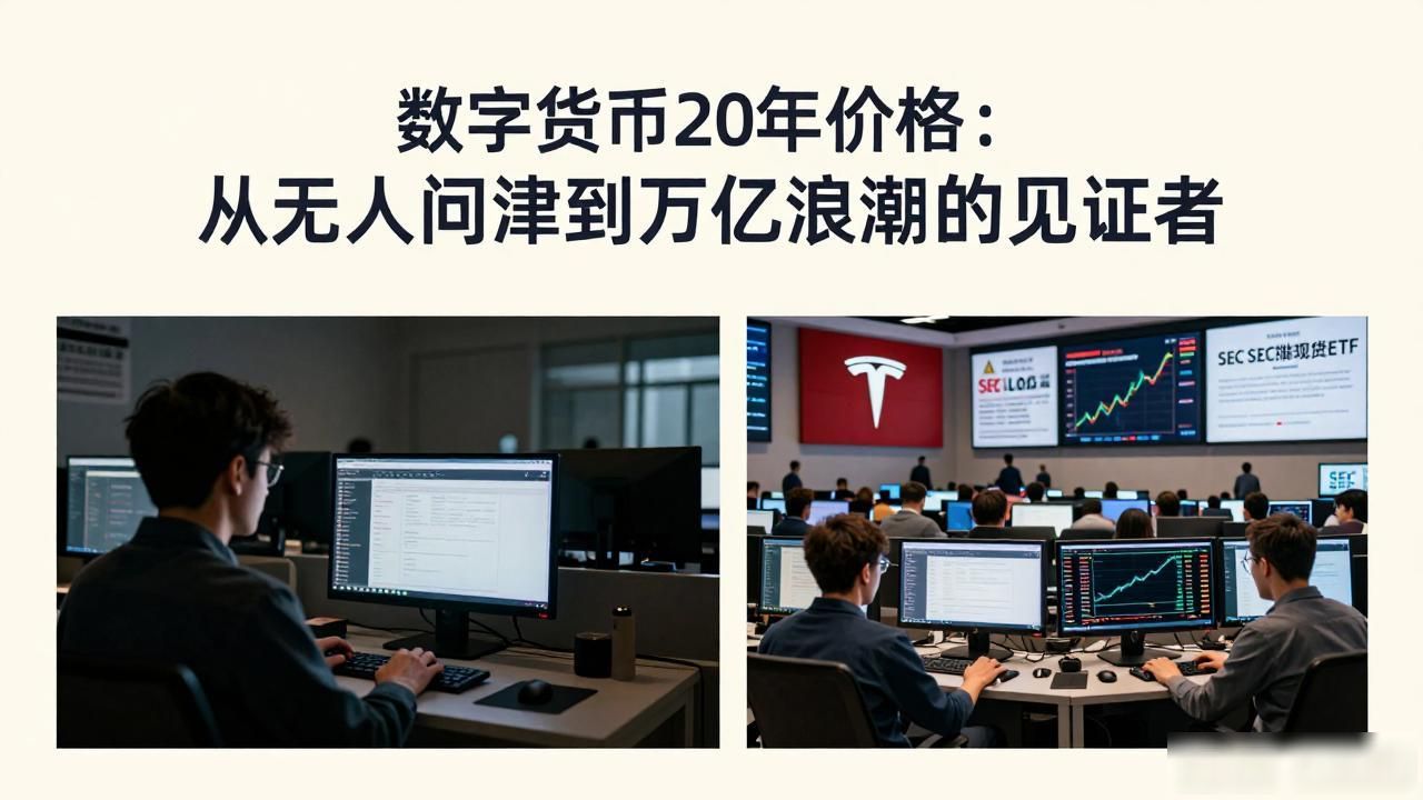 数字货币20年价格：从无人问津到万亿浪潮的见证者