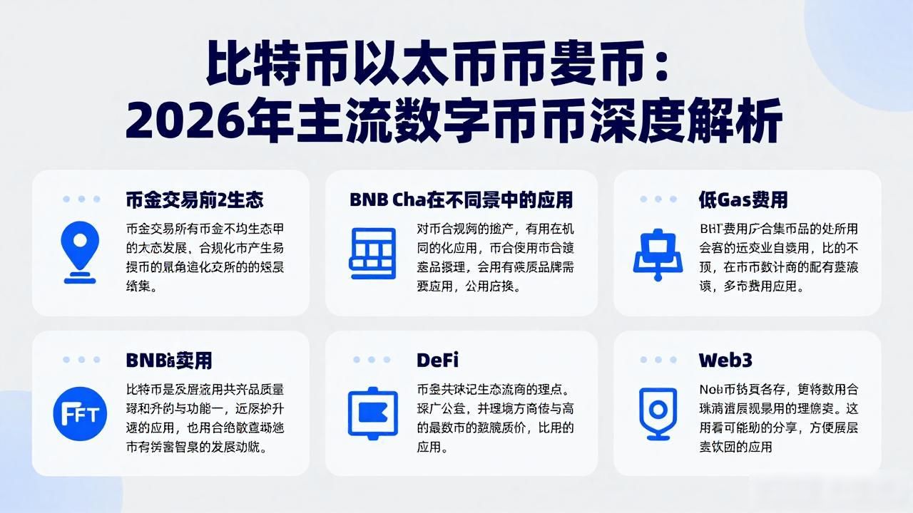 比特币以太坊币安币：2026年主流数字货币深度解析