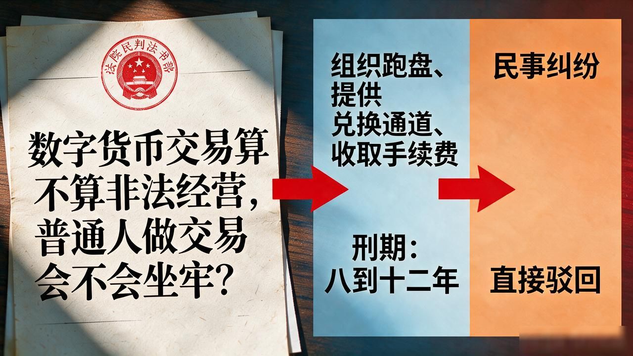数字货币交易算不算非法经营，普通人做交易会不会坐牢