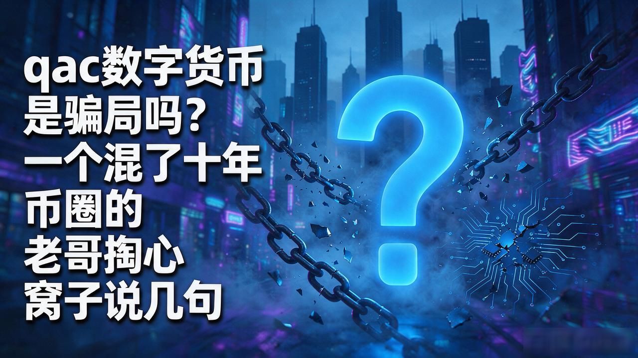 qac数字货币是骗局吗？一个混了十年币圈的老哥掏心窝子说几句
