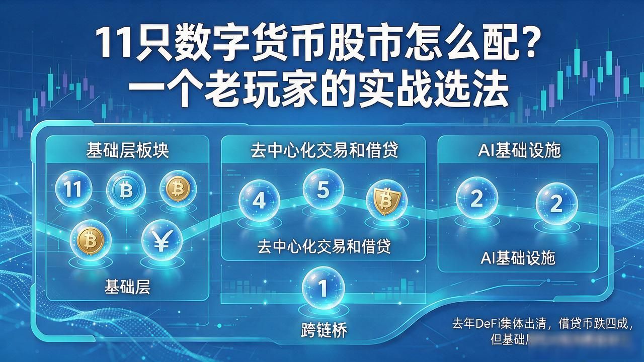 11只数字货币股市怎么配？一个老玩家的实战选法