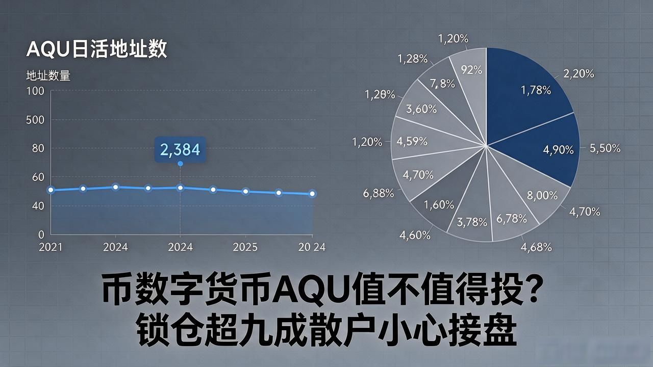 币数字货币AQU值不值得投？锁仓超九成散户小心接盘