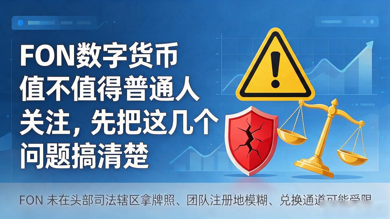 FON数字货币值不值得普通人关注，先把这几个问题搞清楚