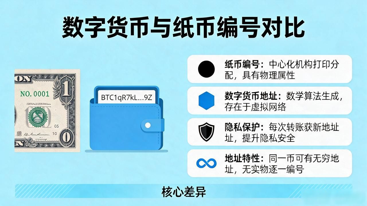 数字货币的标识是不是像人民币编号_数字货币地址和传统纸币编号的区别_传统数字货币有号码吗