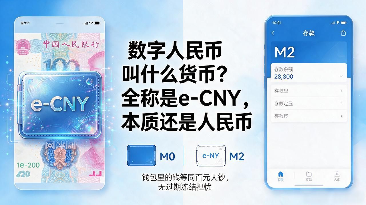 数字人民币叫什么货币？全称是e-CNY，本质还是人民币