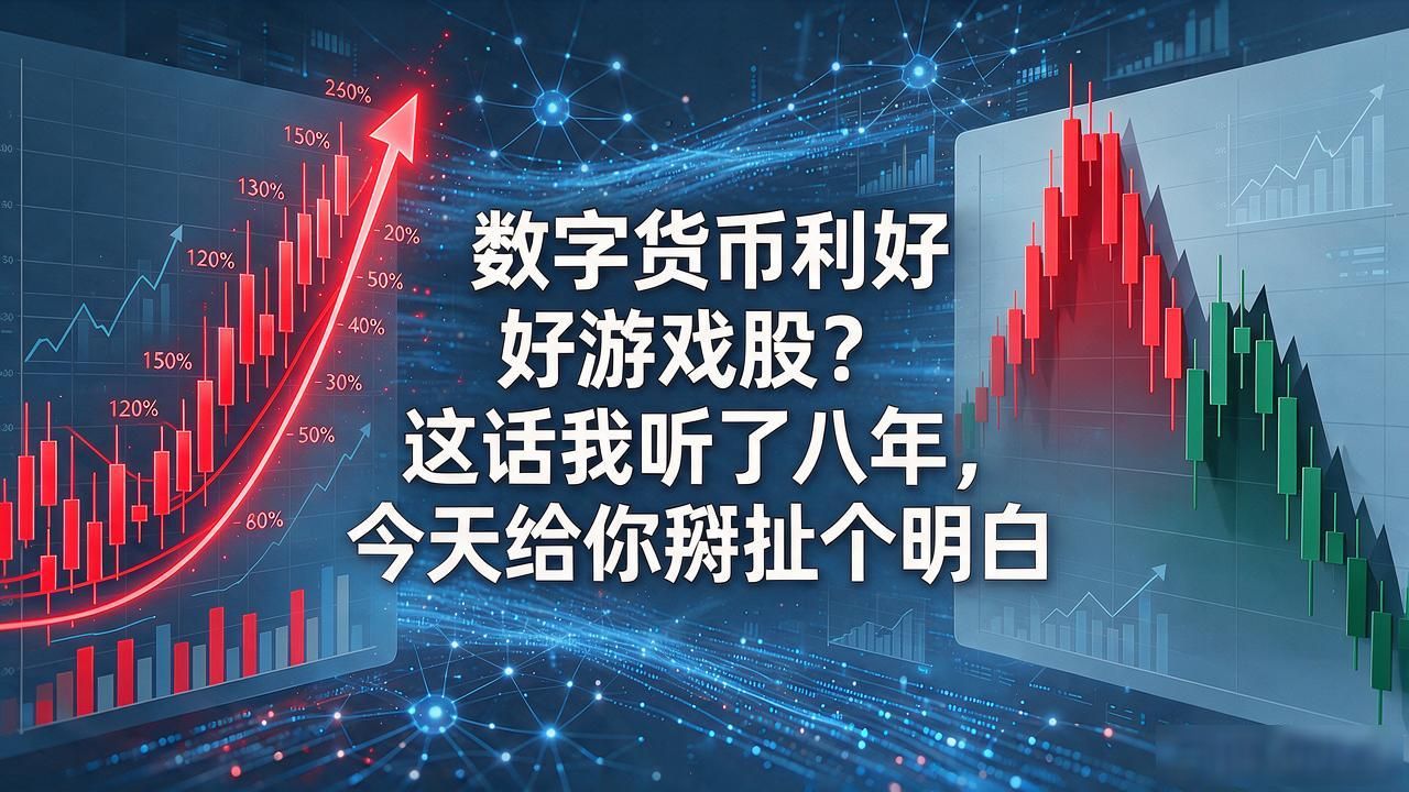 数字货币利好游戏股？这话我听了八年，今天给你掰扯个明白
