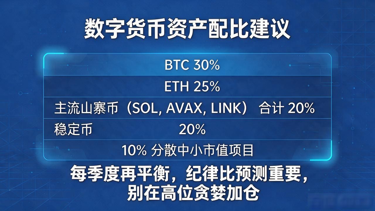 数字货币资产配比表格，三类投资者该拿多少？这张表给你答案