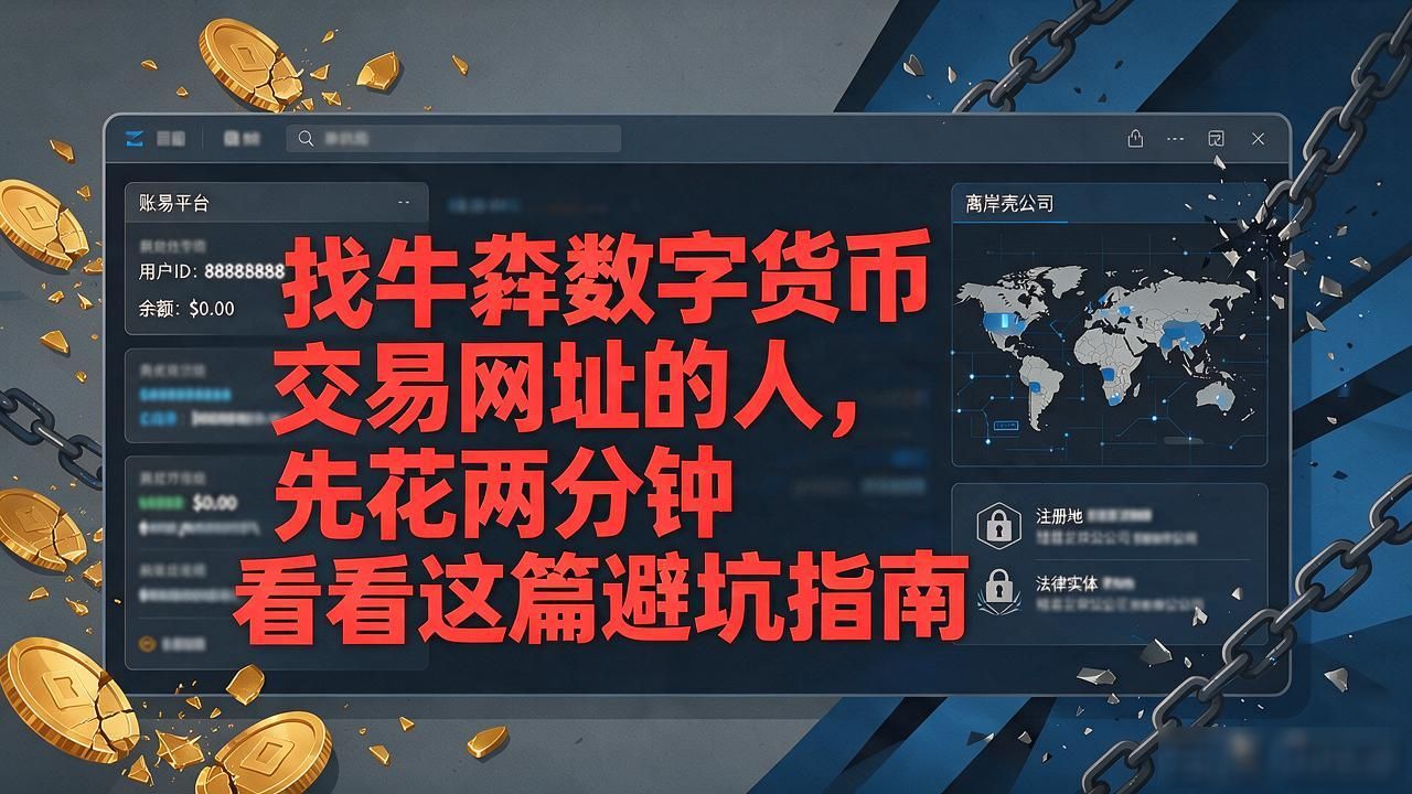 找牛犇数字货币交易网址的人，先花两分钟看看这篇避坑指南