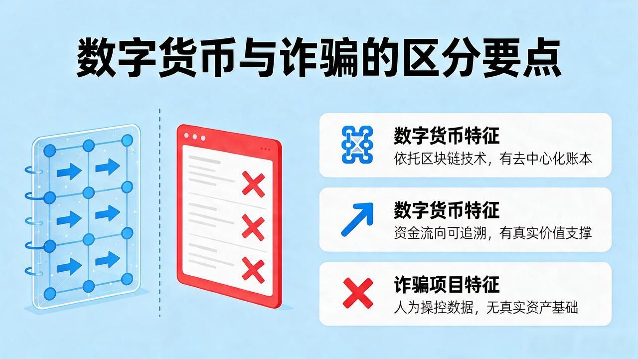 数字货币和诈骗怎么区分？看懂这几点不吃亏