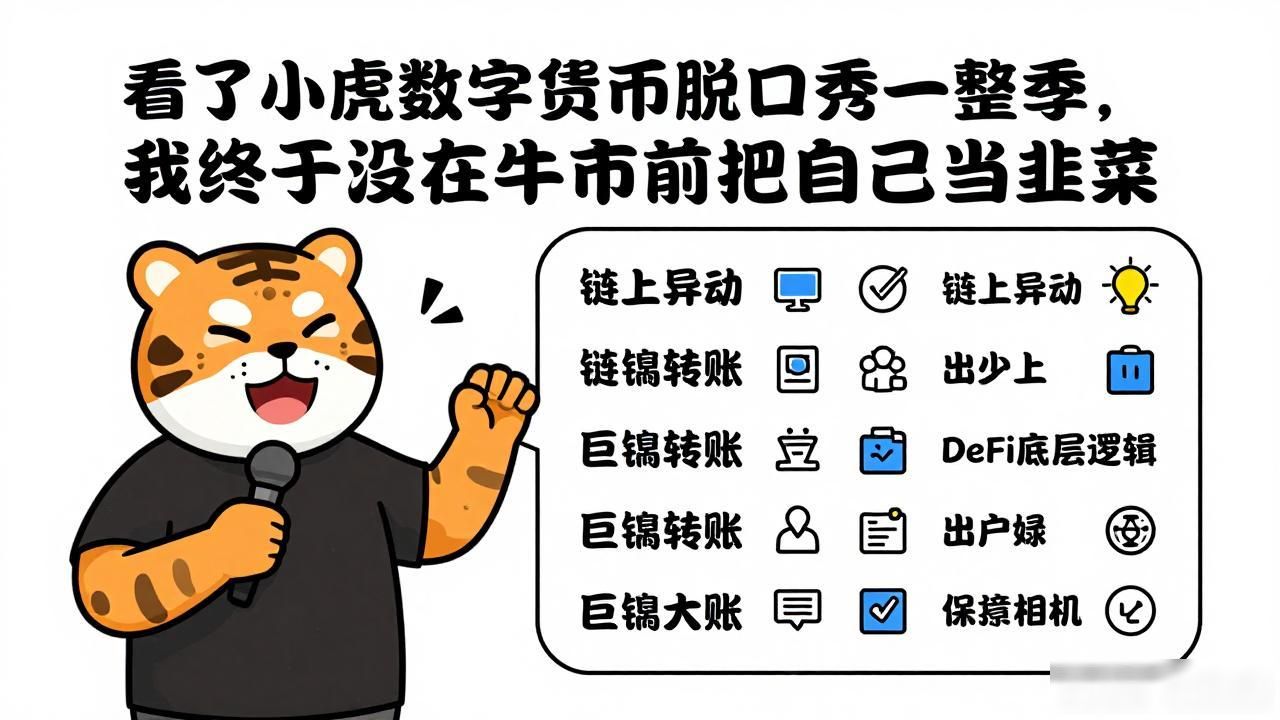 看了小虎数字货币脱口秀一整季，我终于没在牛市前把自己当韭菜