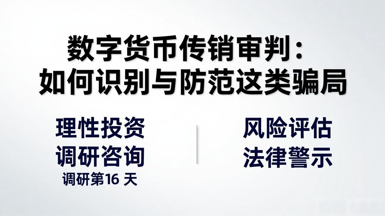 投资数字货币风险防范_数字货币传销骗局识别_数字货币传销审判