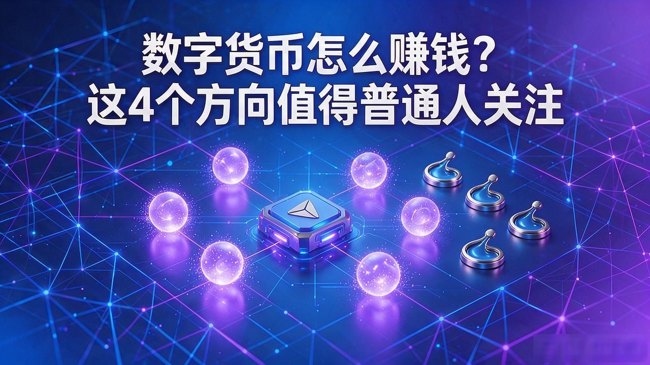 数字货币怎么赚钱？这4个方向值得普通人关注