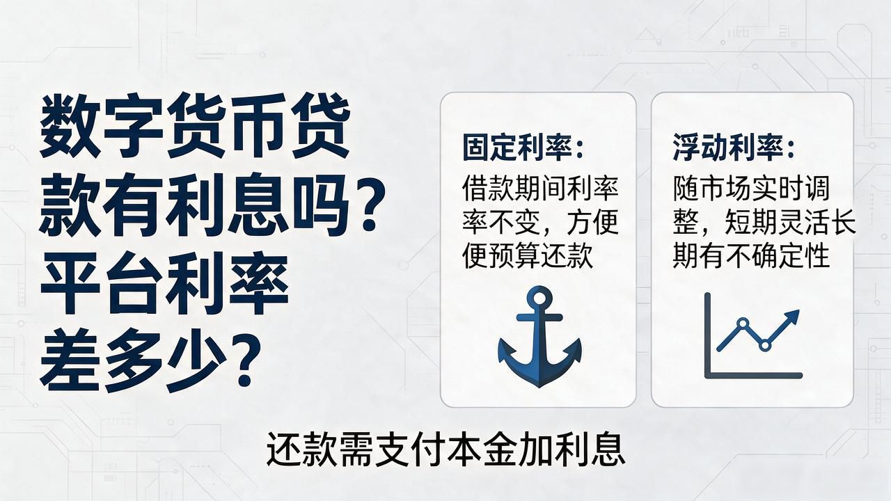 数字货币贷款有利息嘛_数字货币贷款利息影响因素_数字货币不同币种贷款利率差异