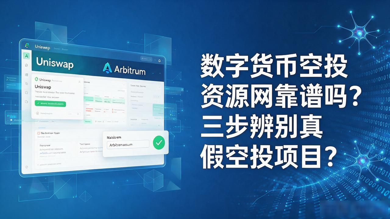数字货币空投资源网靠谱吗？三步辨别真假空投项目