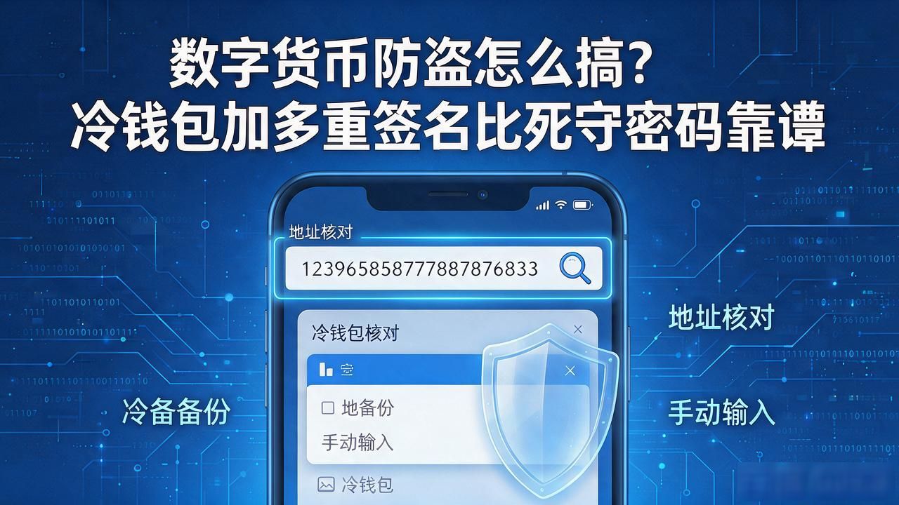 数字货币防盗怎么搞？冷钱包加多重签名比死守密码靠谱